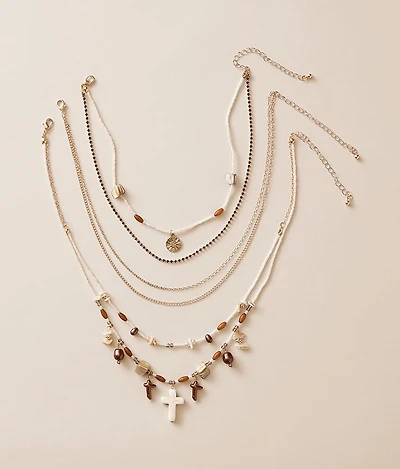 3 Pack Cross Necklace Set