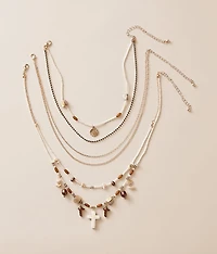 3 Pack Cross Necklace Set
