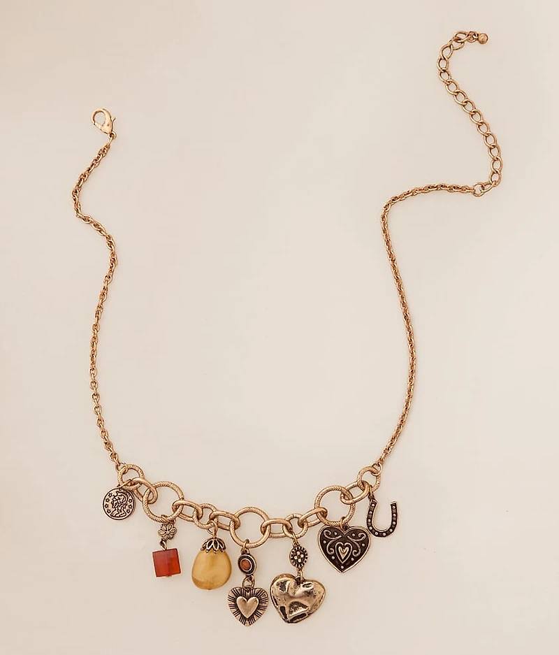 Statement Charm Necklace
