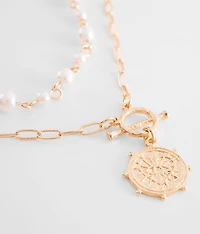 2 Pack Pendant Necklace Set