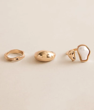 3 Pack Statement Ring Set