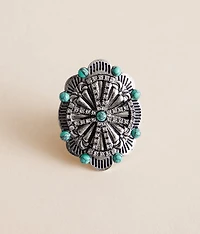 Western Glitz Statement Ring