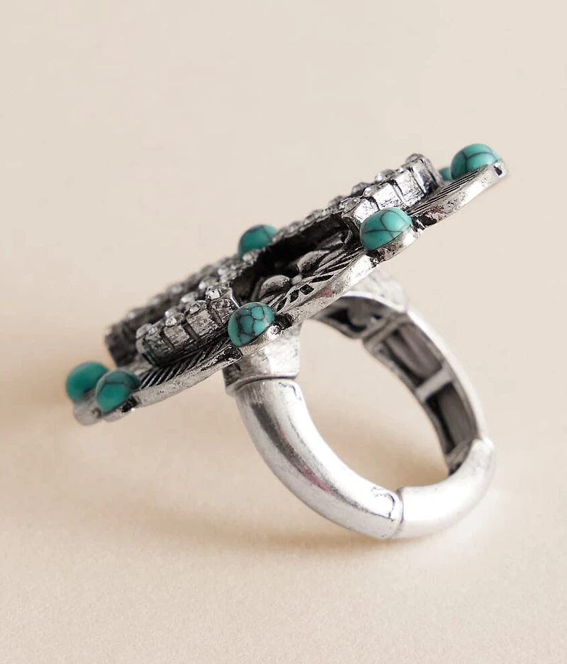 Western Glitz Statement Ring