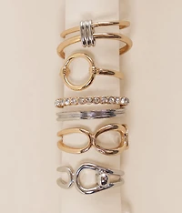 6 Pack Trendy Ring Set