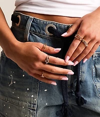 6 Pack Trendy Ring Set