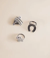 3 Pack Western Ring Set