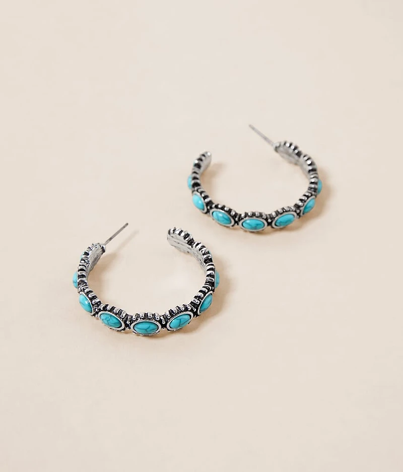 Turquoise Hoop Earring