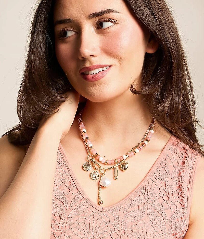 2 Pack Charm Necklace Set