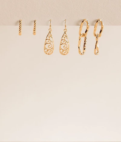 3 Pack Statement Earring Set