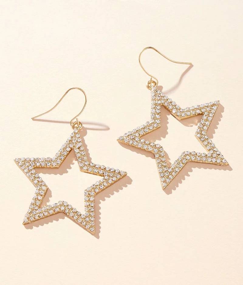 Glitz Star Drop Earring