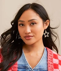 Glitz Star Drop Earring