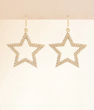 Glitz Star Drop Earring