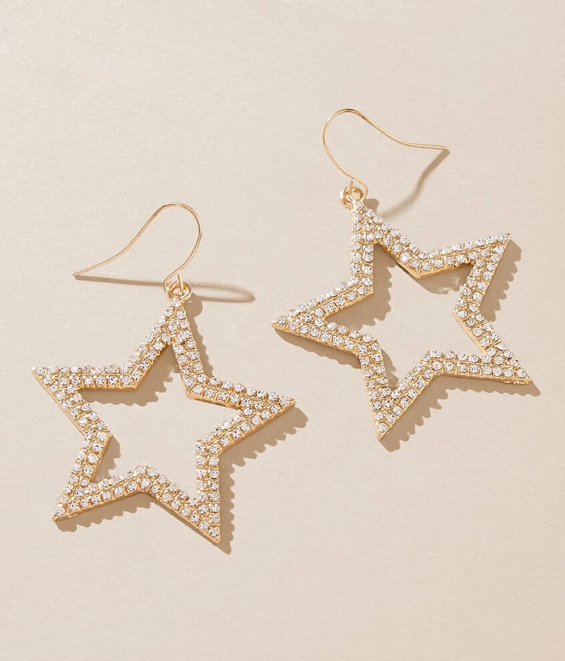 Glitz Star Drop Earring
