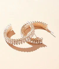 Glitz Hoop Earring