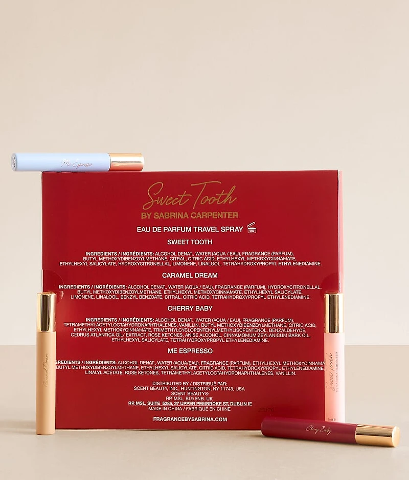 4 Pack Sweeth Tooth Travel Fragrance Set