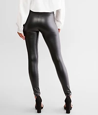 Faux Leather Tummy Tucker Legging