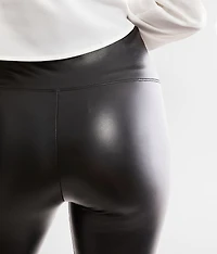 Faux Leather Tummy Tucker Legging