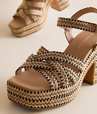 St. Barts Raffia Sandal