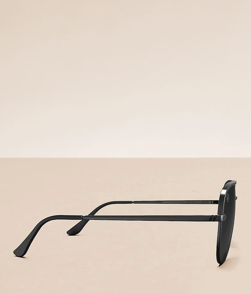 Shadow Assertive Style Aviator Polarized Sunglasses