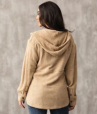 Waffle Stitch Oversized Hoodie