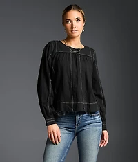 Refined Edit - Contrast Stitched Blouse