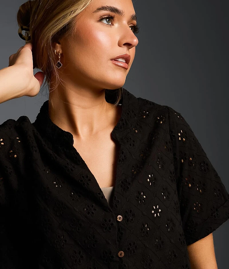 Refined Edit - Eyelet Blouse