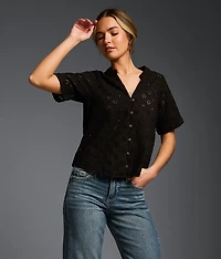 Refined Edit - Eyelet Blouse