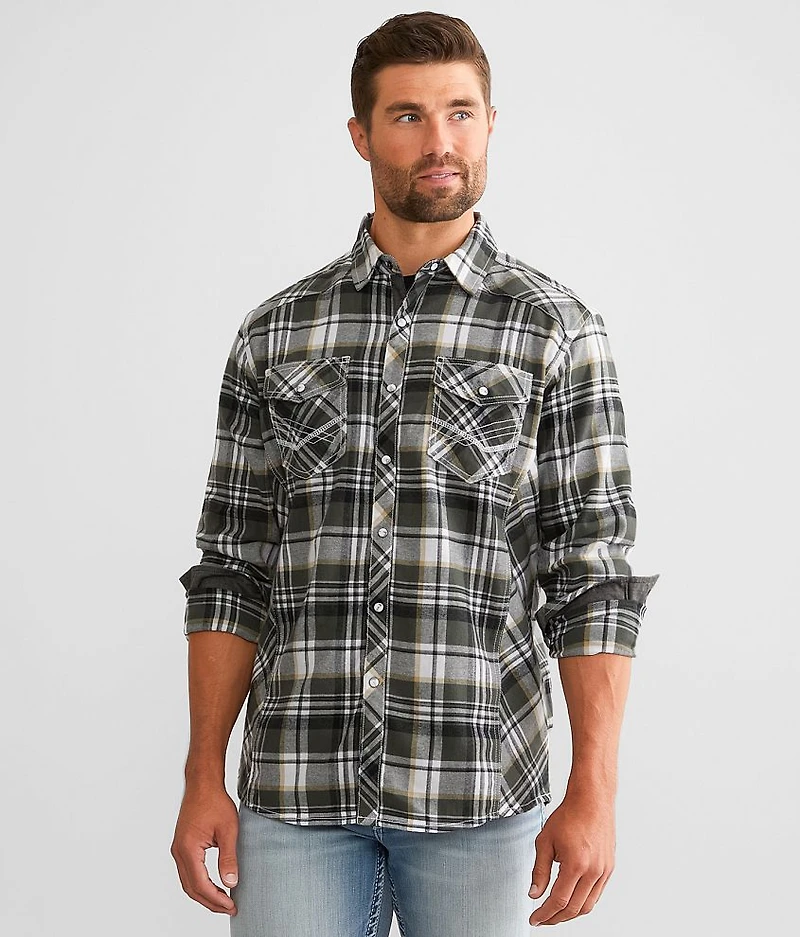 Brushed Flannel Athletic Shirt