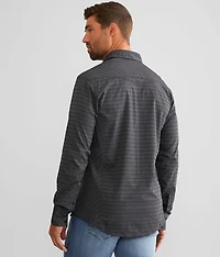 Striped Athletic Performance Shirt