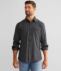 Striped Athletic Performance Shirt