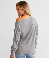 Off The Shoulder Ribbed Top