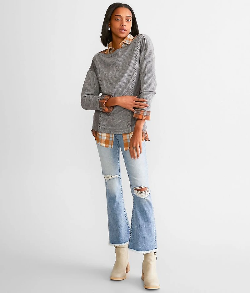 Off The Shoulder Ribbed Top
