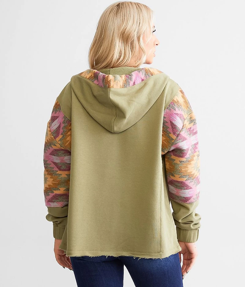 Pieced Southwestern Hoodie