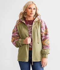 Pieced Southwestern Hoodie