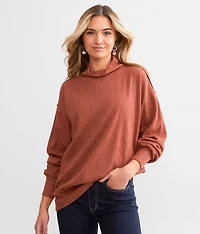 Cowl Neck Knit Top