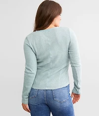 Waffle Knit Henley