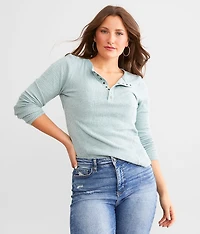 Waffle Knit Henley