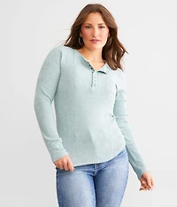 Waffle Knit Henley