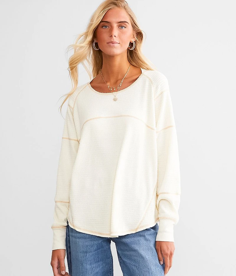 Waffle Knit Top