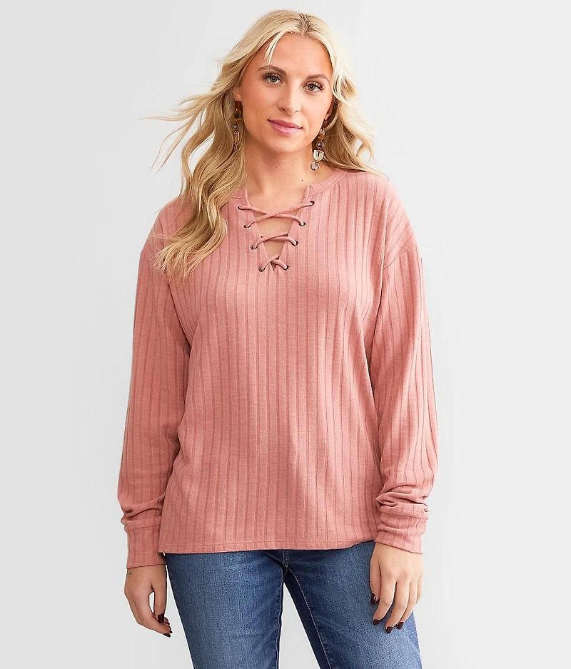 Lace-Up Top