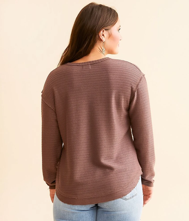 Split Neck Top