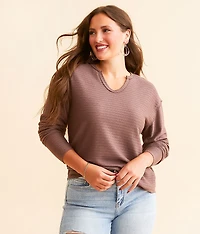 Split Neck Top