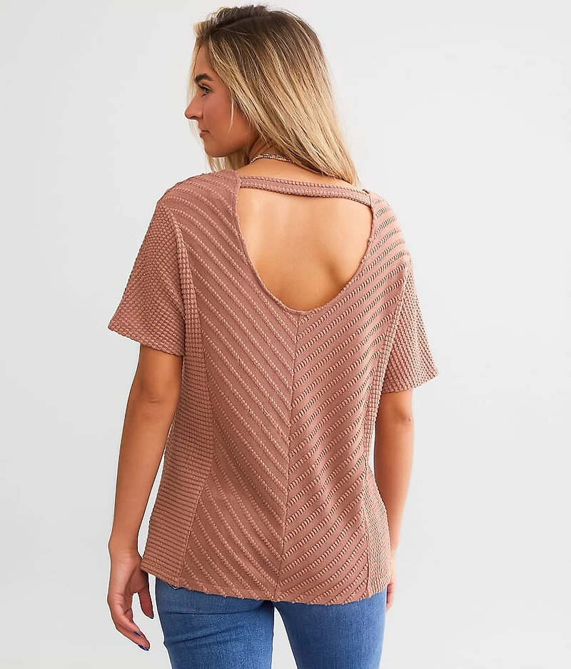 Textured Dolman Top