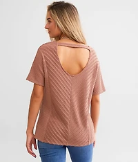 Textured Dolman Top