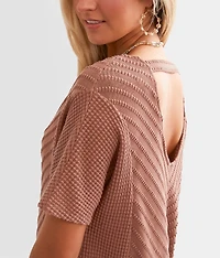 Textured Dolman Top