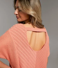 Textured Dolman Top