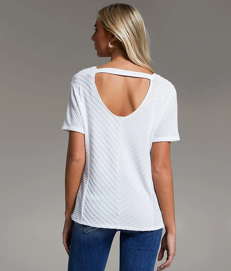 Textured Dolman Top