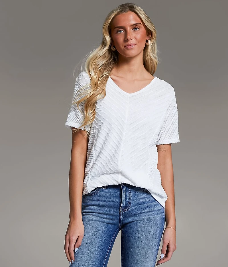 Textured Dolman Top