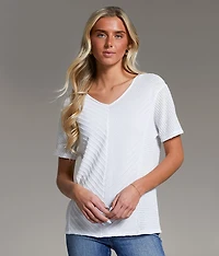 Textured Dolman Top