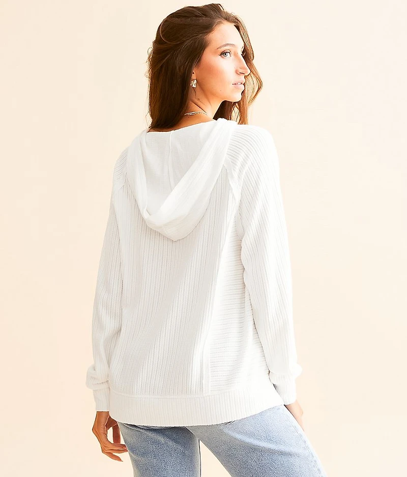 Ribbed Hoodie